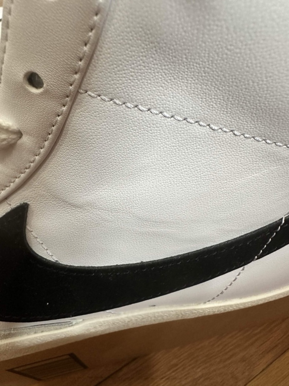 *Slightly Used* Nike Blazer Mid Women white Black (CZ1055-100) Size 12W - Picture 12 of 12
